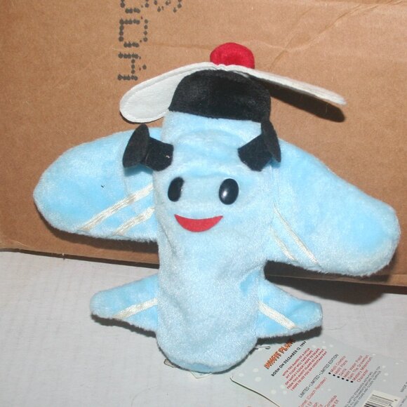 Blue Misfit Plane Rudolph the Red Nosed Reindeer 8" Plush Series 2 - 1999 - Picture 4 of 5